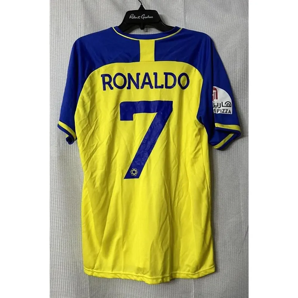 NWT Exclusive‎ Duneus Al Nassar FC Authentic Ronaldo Soccer Jersey Shirt Size XL